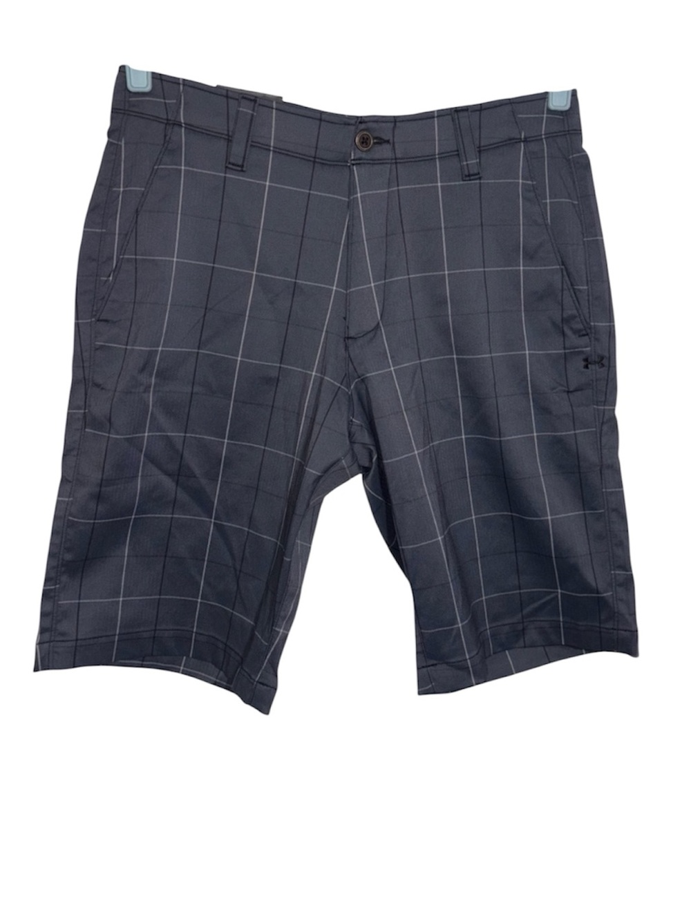 Under Armour Golf Shorts Heat Gear Gray Plaid Men’s Size 32 with 11” Inseam